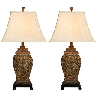 Casa Cortes Frech Scrolls 3 Way 30 inch Table Lamp (Set of 2) Today $