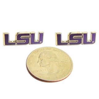 LSU Tigers Post Stud Logo Earrings