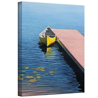 Ken Kirsch Yellow Canoe Wrapped Canvas