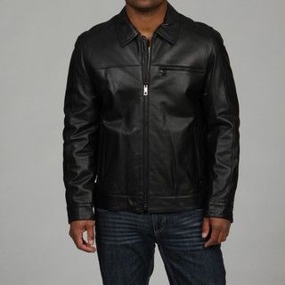 Andrew Marc Mens DV Rider Washed Lamb Leather Jacket FINAL SALE