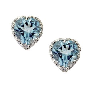 Sterling Silver Aquamarine Heart Earrings Today $37.99 4.0 (4 reviews
