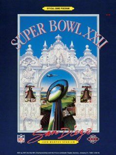Canvas 36 x 48 Super Bowl XXII Program Print  Details