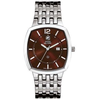 Swiss Military Mens Brown Rendezvous Watch