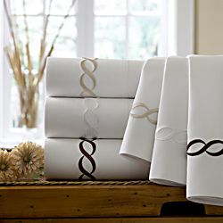 Cable Embroidered Egyptian Cotton Collection 300 Thread Count Sheet