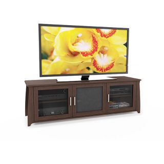 Sonax 64 inch Wood Veneer TV/ Component Bench
