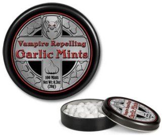 Gothic Garlic Flavor Vampire Mints In Collectible Tin
