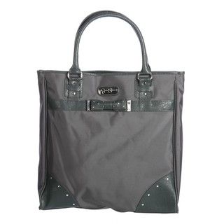 Jessica Simpson Bow Tie Grey Carry on Vertical Laptop Tote Bag