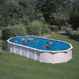 Kit piscine paroi acier démontable de 7.30 m de longueur x 3.75 m de