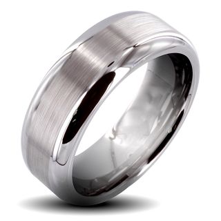 Mens Tungsten Carbide Matte Finish Center Ring (8 mm) Today $48.99 4