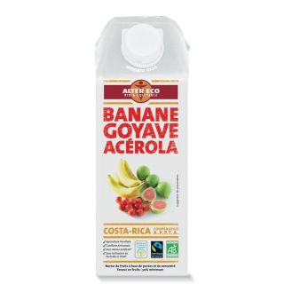 Nectar de goyave, banane & acérola   ALTER ECO   BIO   Origine Costa