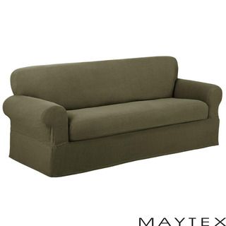 Reeves Textured 2 piece Loveseat Slipcover