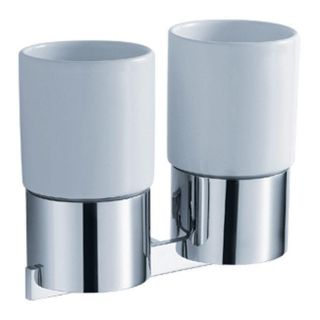 wall mounted double ceramic tumbler holder msrp $ 135 00 today $ 60 00