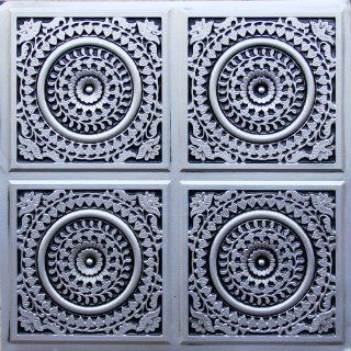 com Cheap Tin Antique Silver Plastic Ceiling Tile Flat 24x 24 # 117