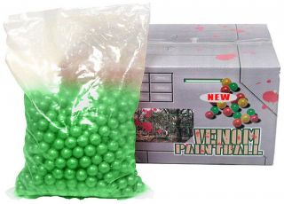 Green Venom Paintball Pellets for .68 Caliber (500 count)