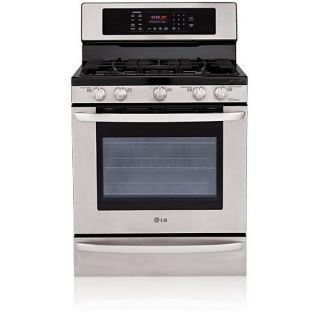 LG 5.4 CF Stainless Steel Gas Range and Convection Oven
