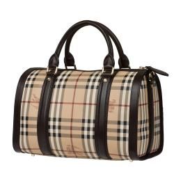 Burberry Medium Haymarket Check Bowler Bag