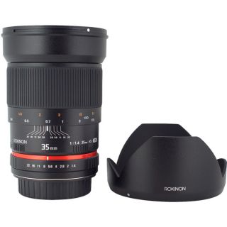 Rokinon 35mm f/1.4 Aspherical Lens for Canon Cameras See Price in Cart