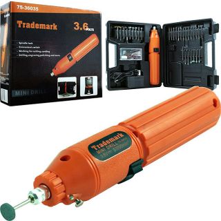 Trademark 60 piece 3.6 volt Rotary Tool Set with Rechargeable Battery