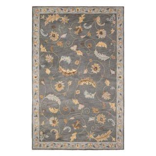Rizzy Rugs Floral FL 124 Trevant Area Rug   Slate Size   2
