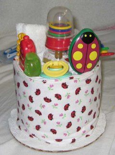 1 Tier Ladybug Baby Diaper Cake Baby