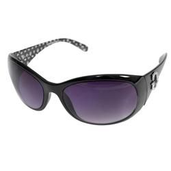 Guess Womens Black Rhinestone Embellished Logo Sunglasses
