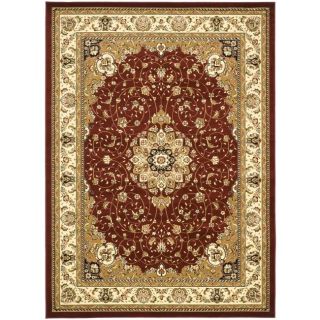 Lyndhurst Collection Red/ Ivory Rug (9 x 12)