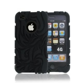Black Tribal iPhone 4 Silicone Case