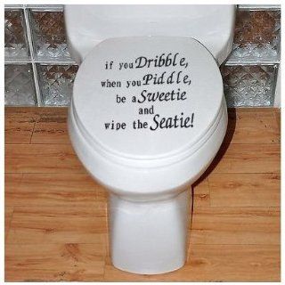 SODIAL  Toilet Seat Decal Wall Art Wallpaper Hanging