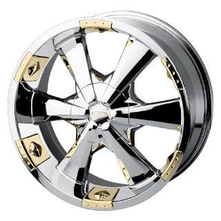 Baccarat Allure 2120 Chrome Wheel with Gold Facet (22x9.5/10x127mm