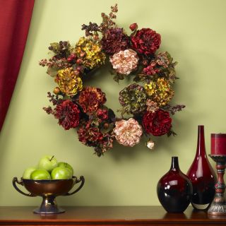 Autumn Hydrangea Peony 22 inch Wreath Today $61.99 4.9 (12 reviews
