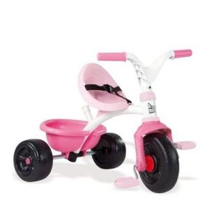 PORTEUR POUSSEUR DRAISIENNE TRICYCLE Tricycle Be Move Fille   Smoby
