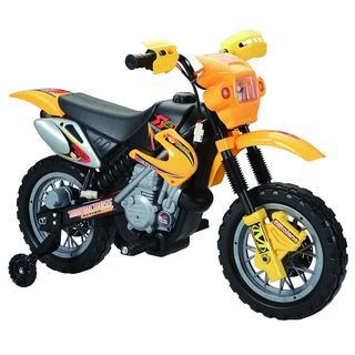 Dirt Bike Yellow 6 Volt Battery Operated Ride on