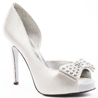  Womens Shoe Ophelia   White Satin by Martinez Valero Shoes