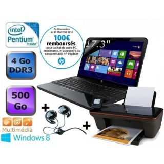 ORDINATEUR PORTABLE HP Pavilion g7 2247sf+ Deskjet 3057A + casque HP