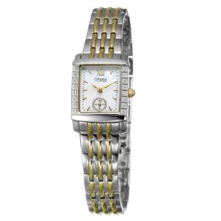 Caravelle by Bulova Womens Diamond Stainless and Yellow Goldplated
