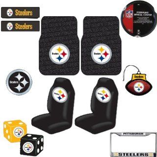 Pittsburgh Steelers 12 pc Ultimate Fan Auto Accessories Interior