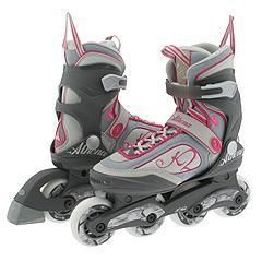 K2 Skates Athena Grey/White/Pink