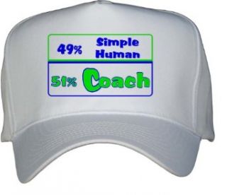 49% Simple Human 51% Coach White Hat / Baseball Cap