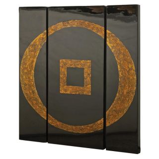 Black and Gold Lacquered Panels (Set of 3) Today $174.99 Sale $157