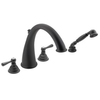 Moen Wrought Iron Double handle High Arc Roman Tub Faucet with Hand