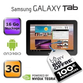 Samsung Galaxy Tab 8.9 3G 16 Go Blanc   Achat / Vente TABLETTE TACTILE