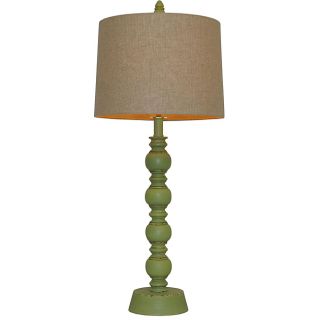 Luisito Green Wood Table Lamp Today $109.99 4.6 (8 reviews)