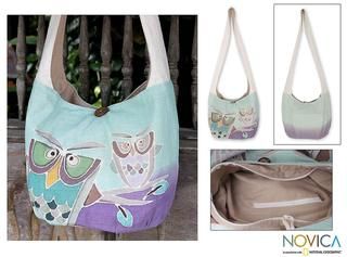 Cotton Owl Sisters Sling Handbag (Thailand)