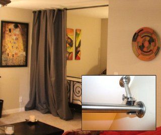 Graystone Room Divider Kit, 8h x 15w fabric curtain