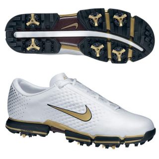 Nike Mens Air Zoom Vapor II Met White/ Gold Golf Shoes