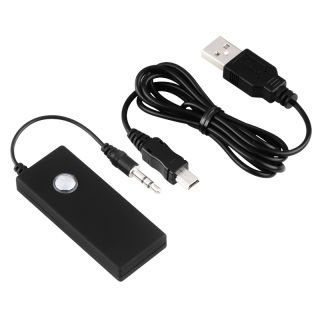 Black Universal Bluetooth Transmitter with 3.5mm S Audio Cable Today
