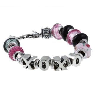 Signature Moments Sterling Silver Hugs and Kisses Theme Bracelet