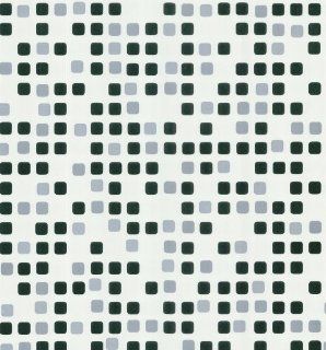 Brewster 141 62168 Geometric Seaglass Tiles Wallpaper, White   