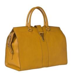 Yves Saint Laurent Cabas Chyc Large Mustard Leather Tote Bag