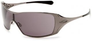 Oakley Womens Dart Sunglasses,Black Chrome Frame/Warm